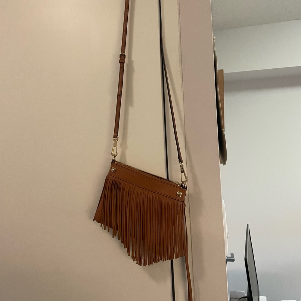 Rebecca Minkoff Leather Fringe Crossbody Bag